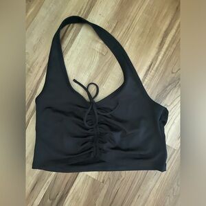 Black top halterneck